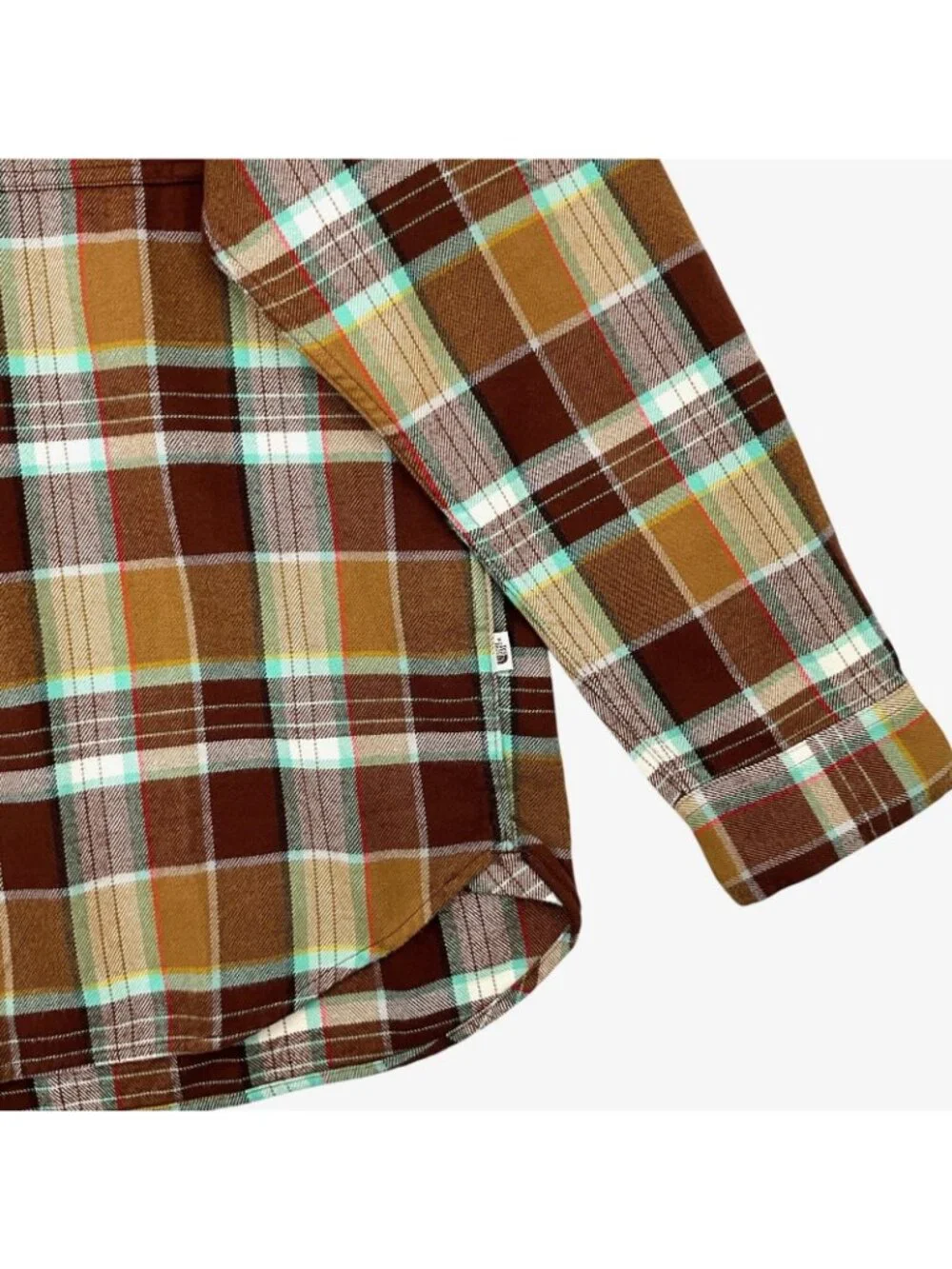 The North Face Arroyo Flannel Shirt Mens XL Brown Plaid Long Sleeve Outdoor